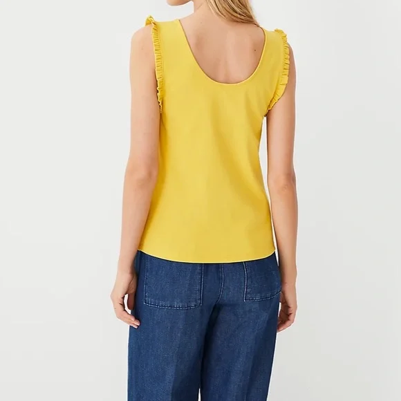 Ann Taylor Ruffle Trim Tank Size L - Picture 2 of 8